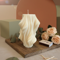 Twist Sculptural Candle — Handmade Soy Wax Art for Modern Spaces