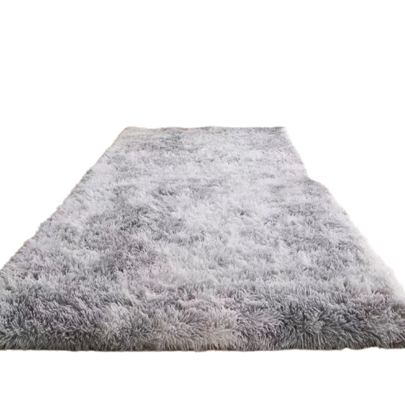Plush Gray Carpet for Living Room