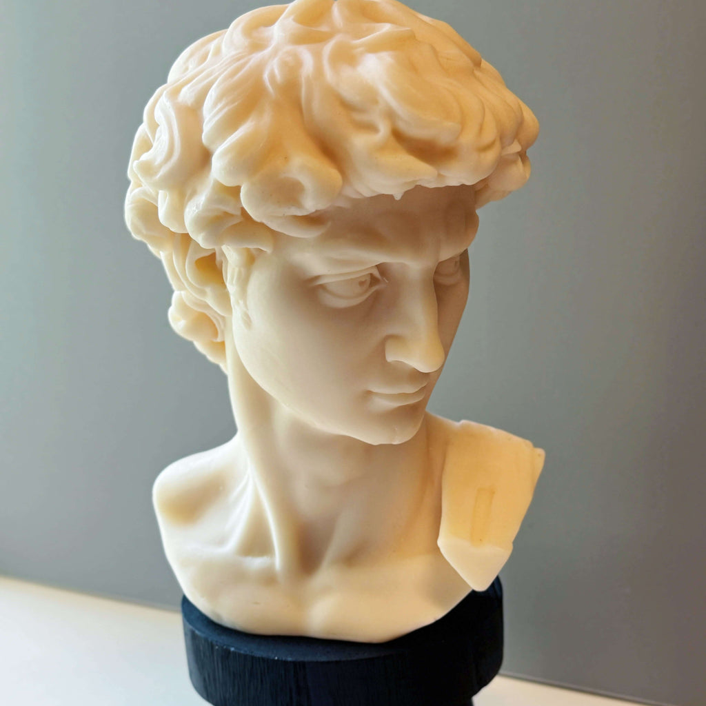 David Head Sculptural Candle | 11" Bust